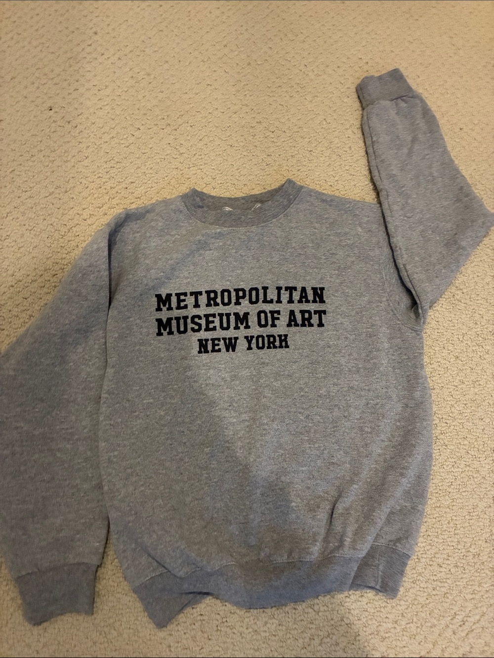Kids Champion Grey 'Metropolitan Museum of Art New York' Crewneck Sweatshirt